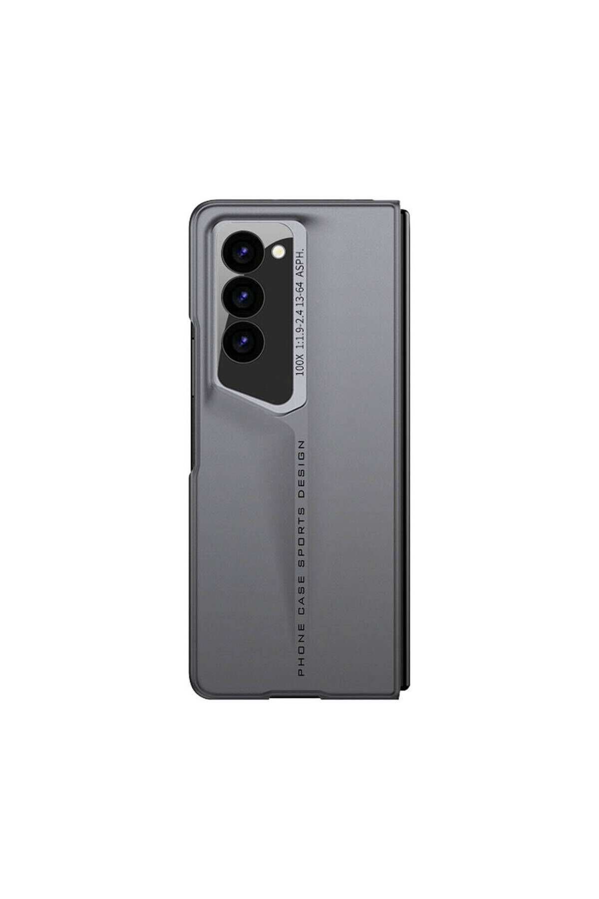 Galaxy Z Fold 6 Kılıf Ultra İnce Kamera Korumalı Sert Rubber BSAY Procase Kapak-Gri Titanyum-Gri