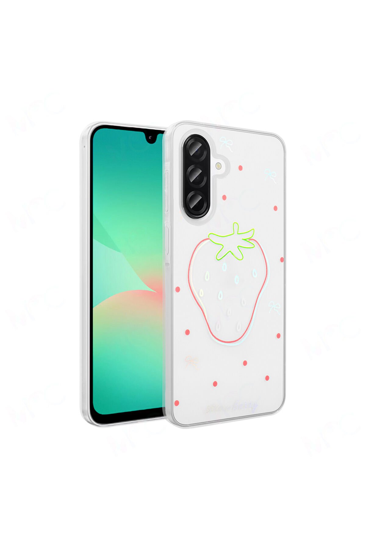 Galaxy A56 Kılıf Şeffaf Figürlü Folk Sert Kapak Sevimli Köpek