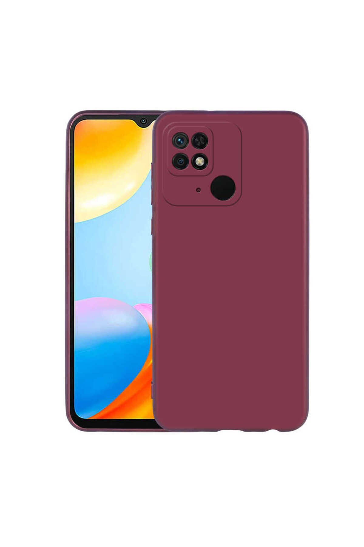 Poco C40 Kılıf GZST Premier Silikon Kapak - Rose Gold Mürdüm