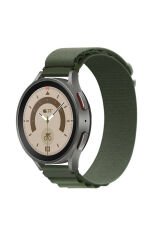 Huawei Watch GT 3 42mm Uyumlu KRD-74 20mm Hasır BSAY Kordon-Siyah Turuncu