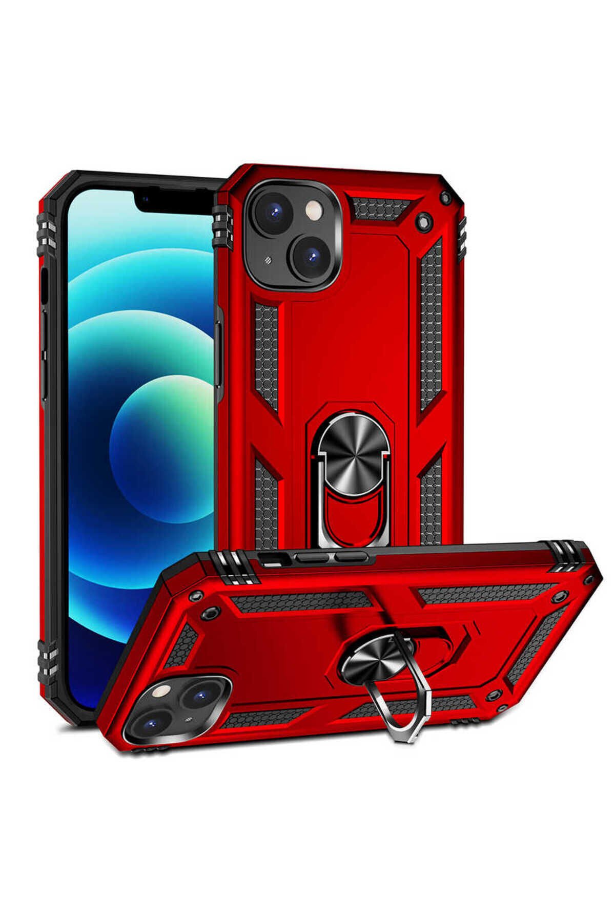 iPhone 14 Uyumlu BSAY Vega Kılıf-Kırmızı