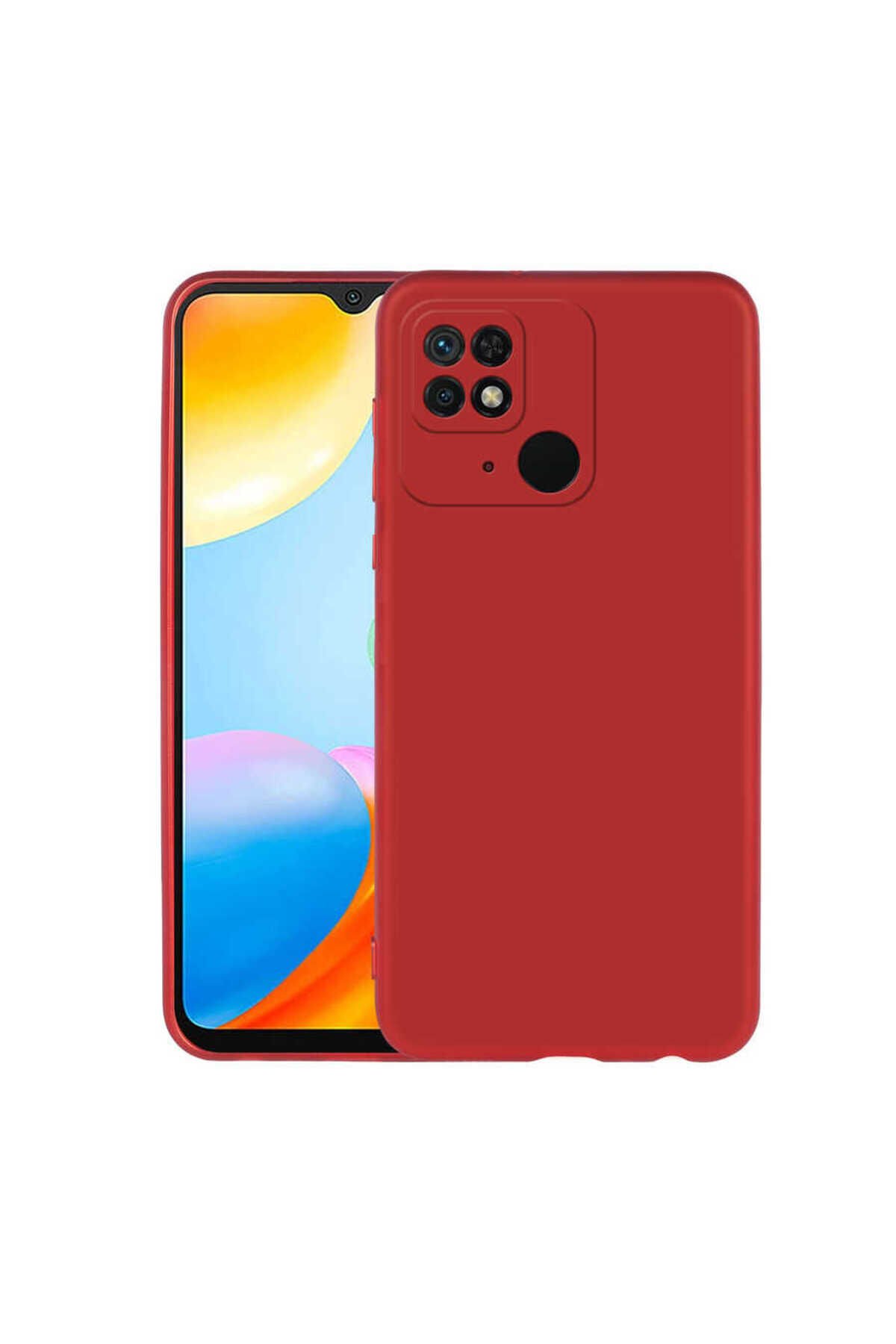 Poco C40 Kılıf TKNC Premier Silikon Kapak - Lacivert Kırmızı