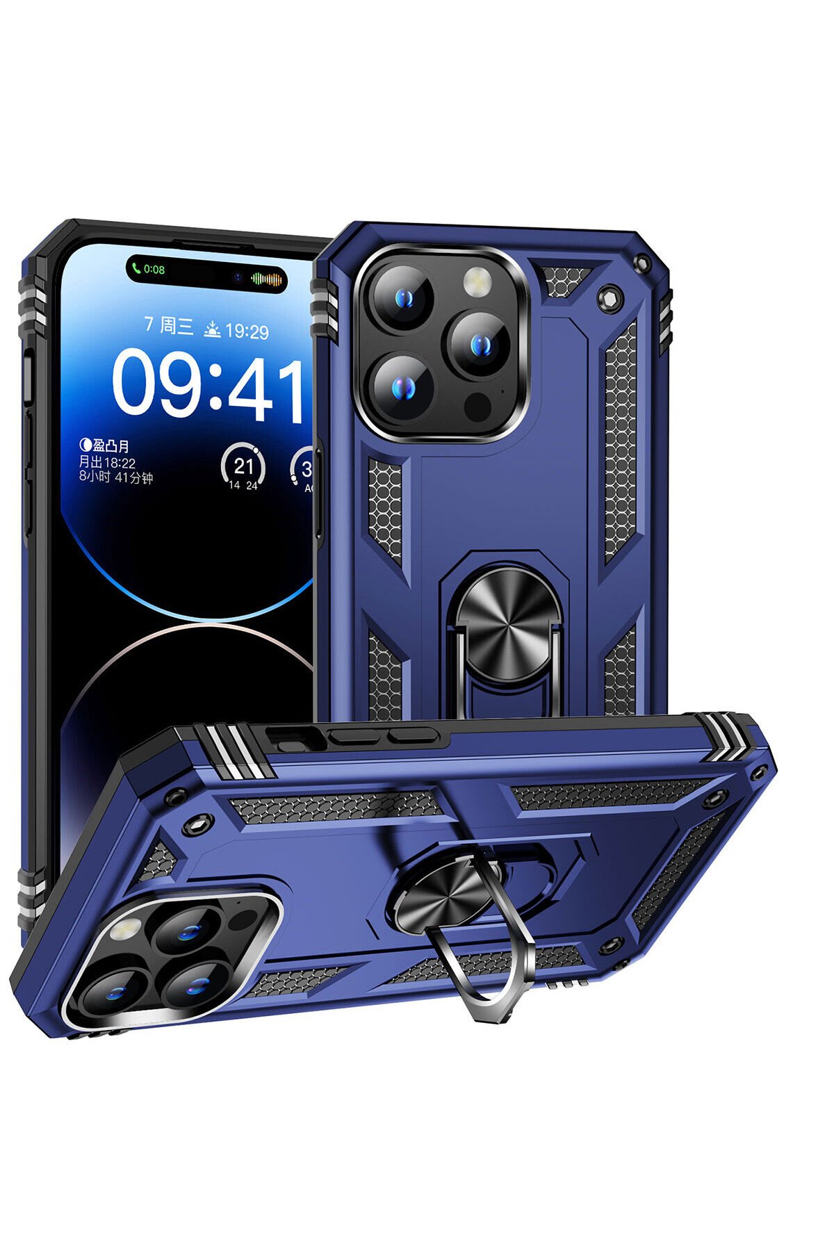 iPhone 15 Pro Max Uyumlu BSAY Vega Kılıf-Mavi Mavi