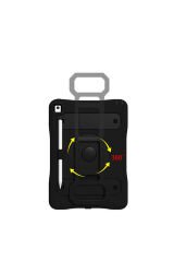 iPad 10.2 (8.Nesil) BSAY Yeni Nesil Kalem Bölmeli Defender Tablet Silikon - Siyah Siyah