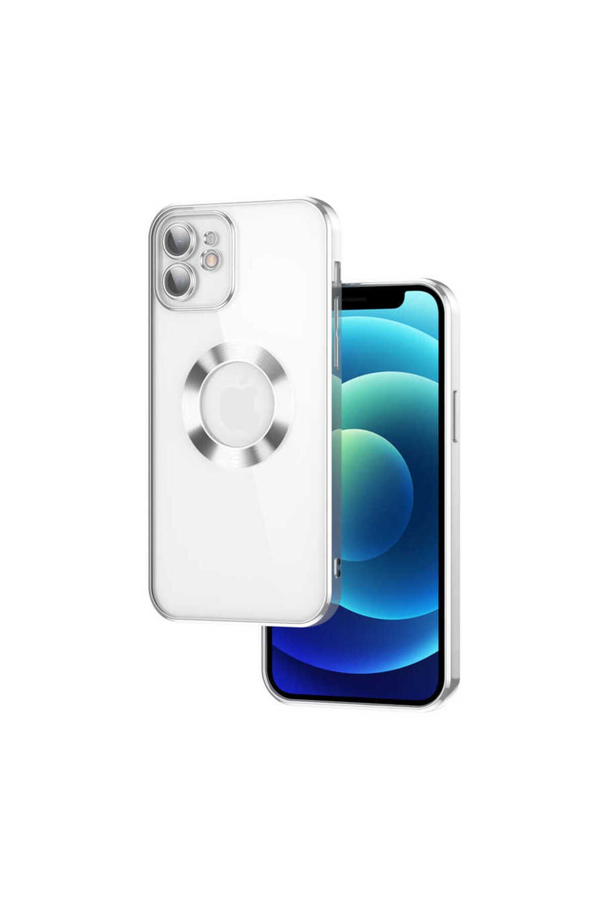 iPhone 11 Kılıf Kamera Korumalı Logo Gösteren BSAY Omega Kapak - Lacivert Lacivert