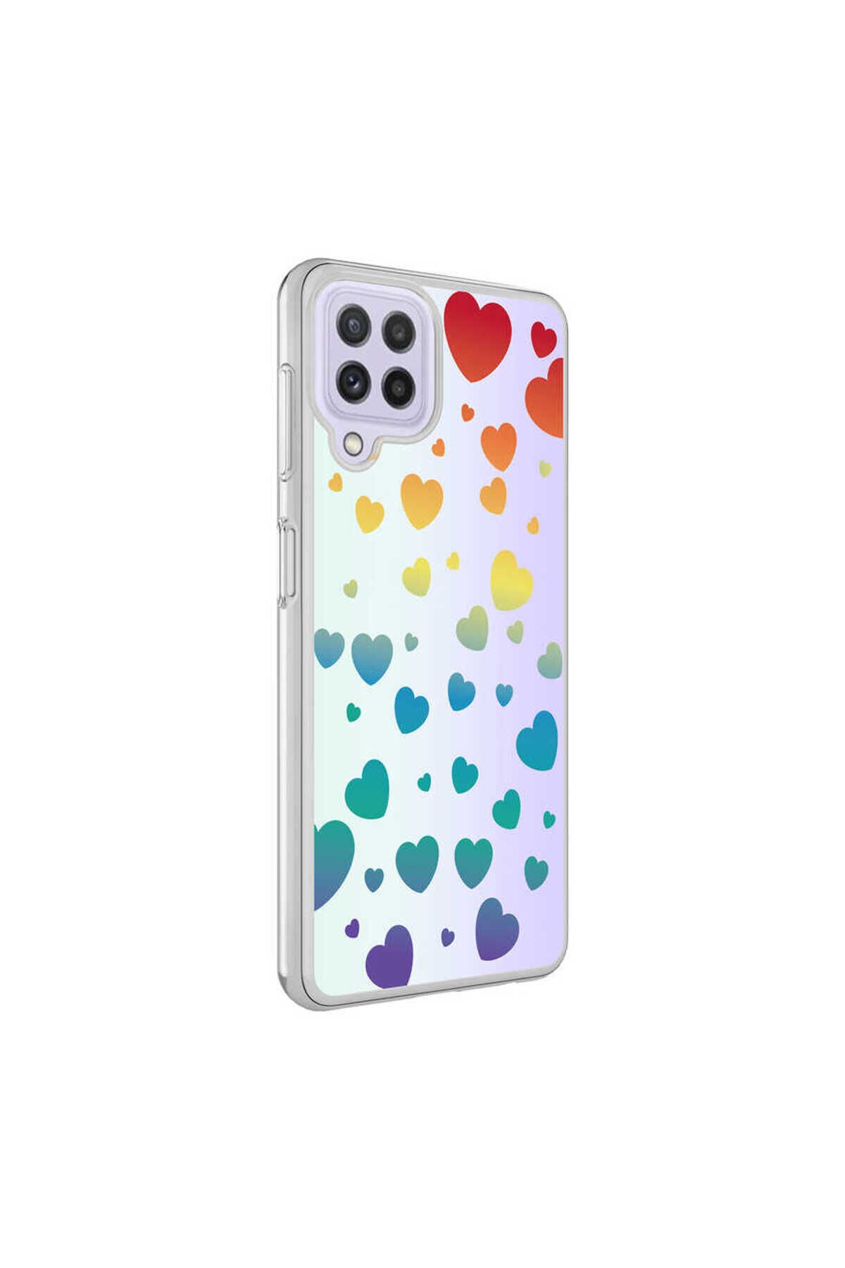 Galaxy M32 Kılıf GZST M-Blue Desenli Kapak - Cow No2 Moon No4