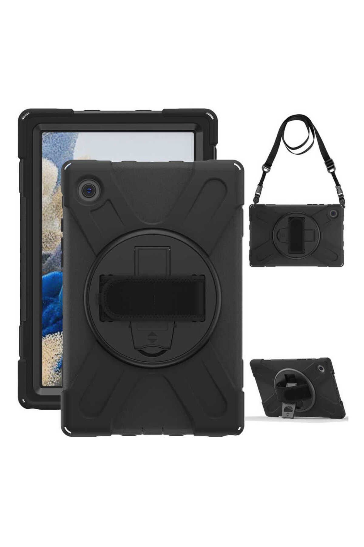 Galaxy Tab A8 10.5 SM-X200 (2021) JOEC Defender Tablet Silikon - Siyah Siyah