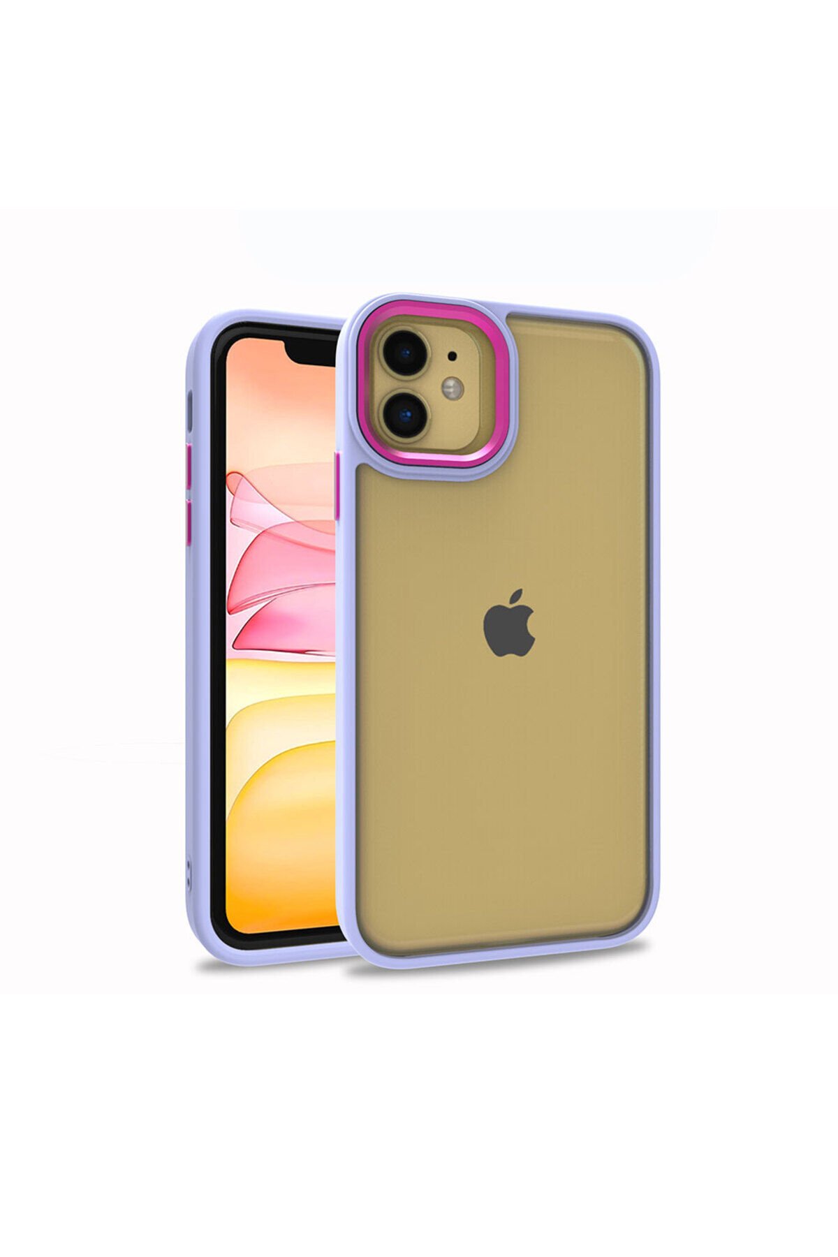iPhone 11 Uyumlu Flora Kılıf-Lila Lila