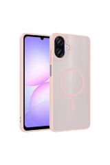 Galaxy A07 Kılıf M-safe Şarj Özellikli BSAY Babet Kapak - Gri Gri
