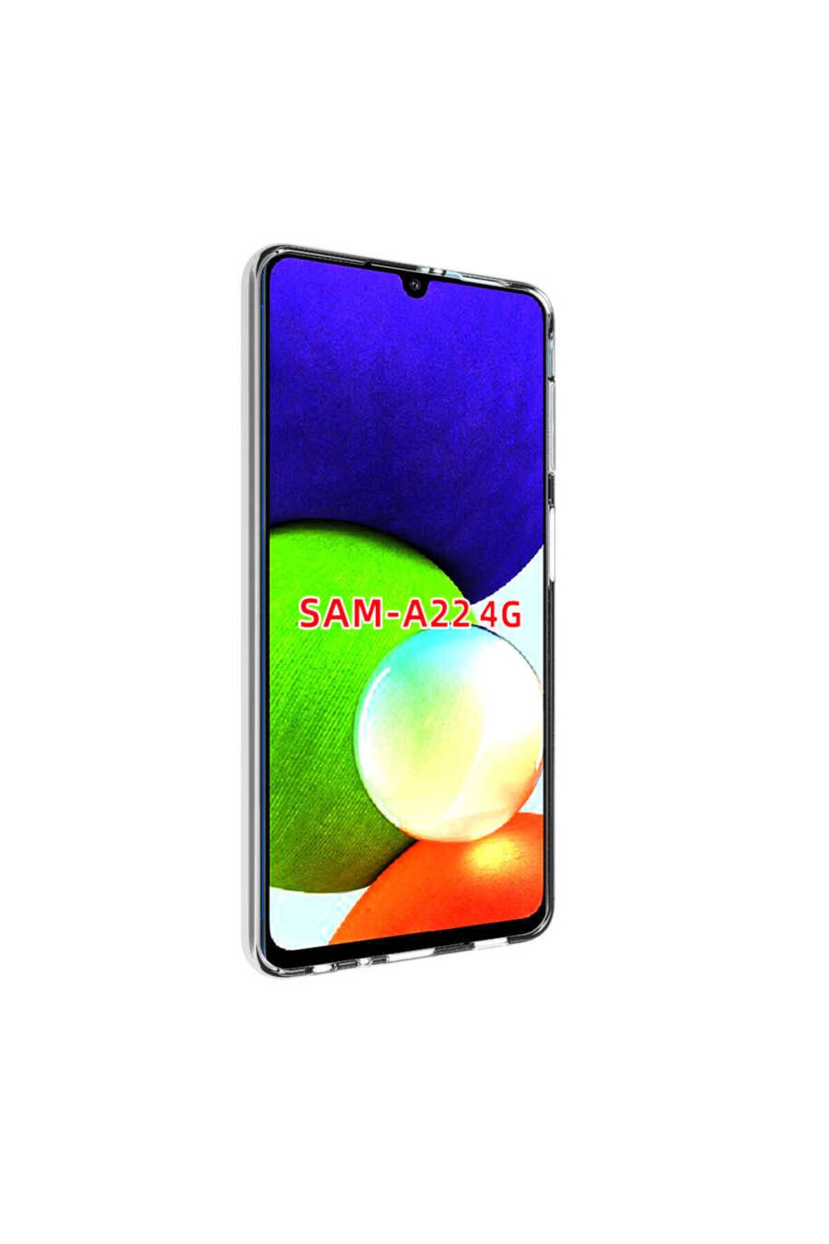 Galaxy A22 4G Kılıf BSAY Süper Silikon Kapak - Renksiz Renksiz