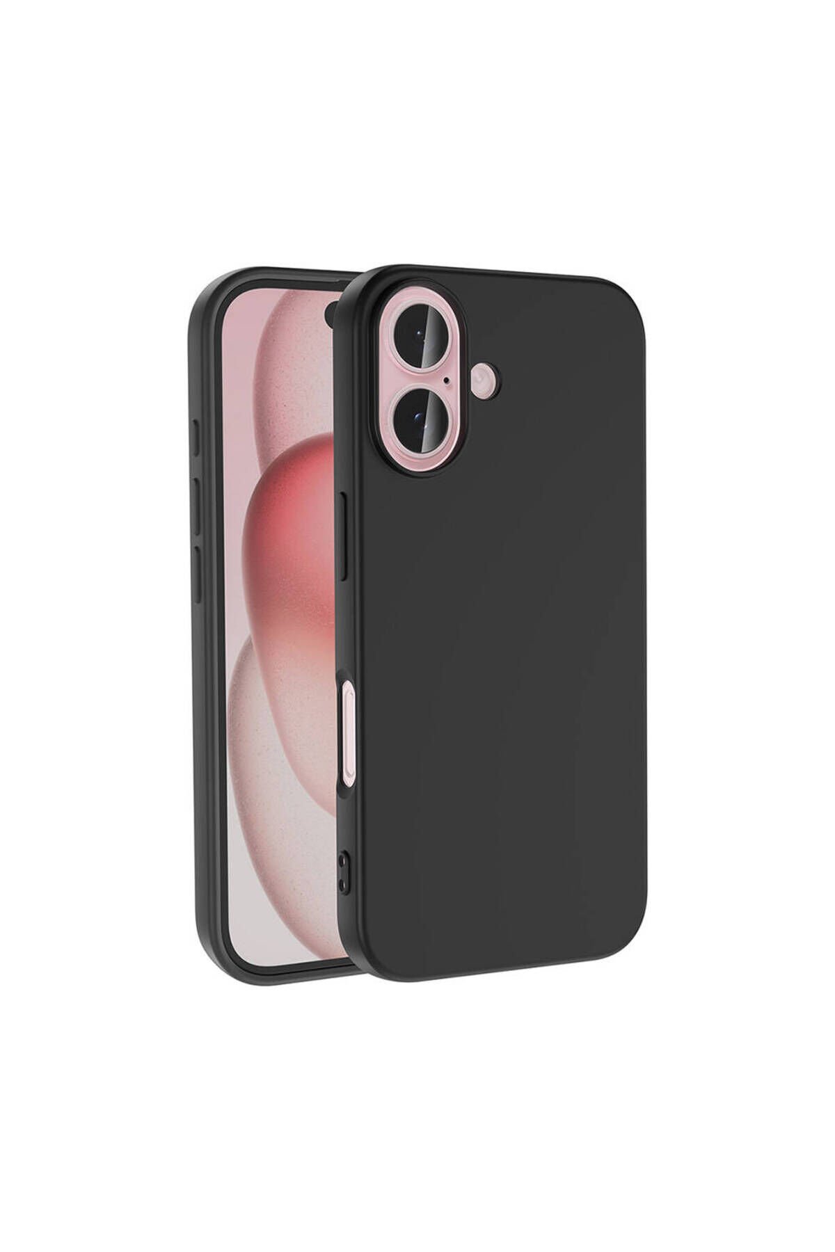 iPhone 16 Plus Kılıf BSAY LSR Lansman Kapak-Siyah Siyah