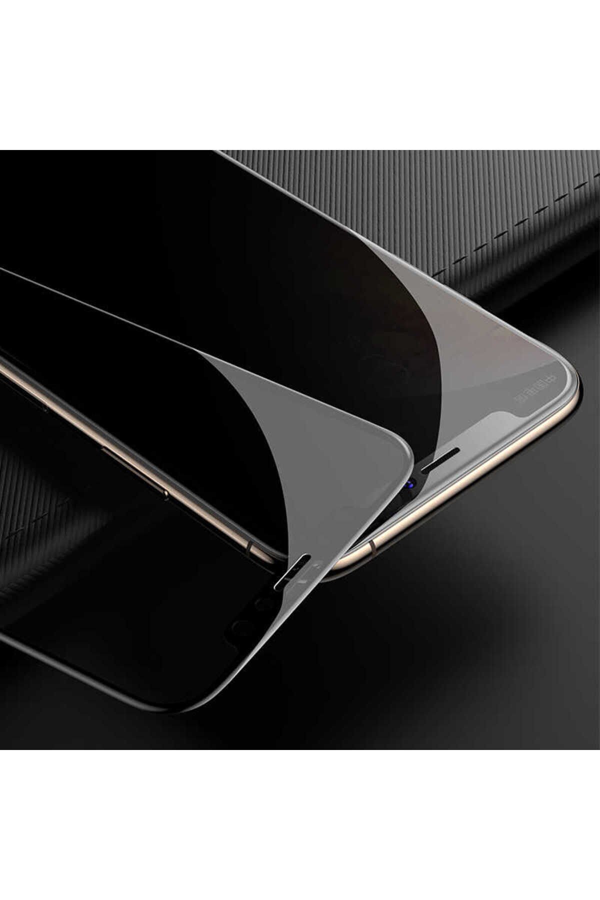 iPhone 14 Pro Max Uyumlu Davin 5D Privacy Cam BSAY Ekran Koruyucu