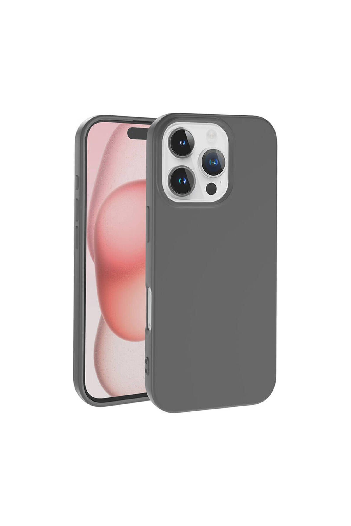 iPhone 16 Pro Max Kılıf BSAY LSR Lansman Kapak-Titanyum-Gri Titanyum-Gri