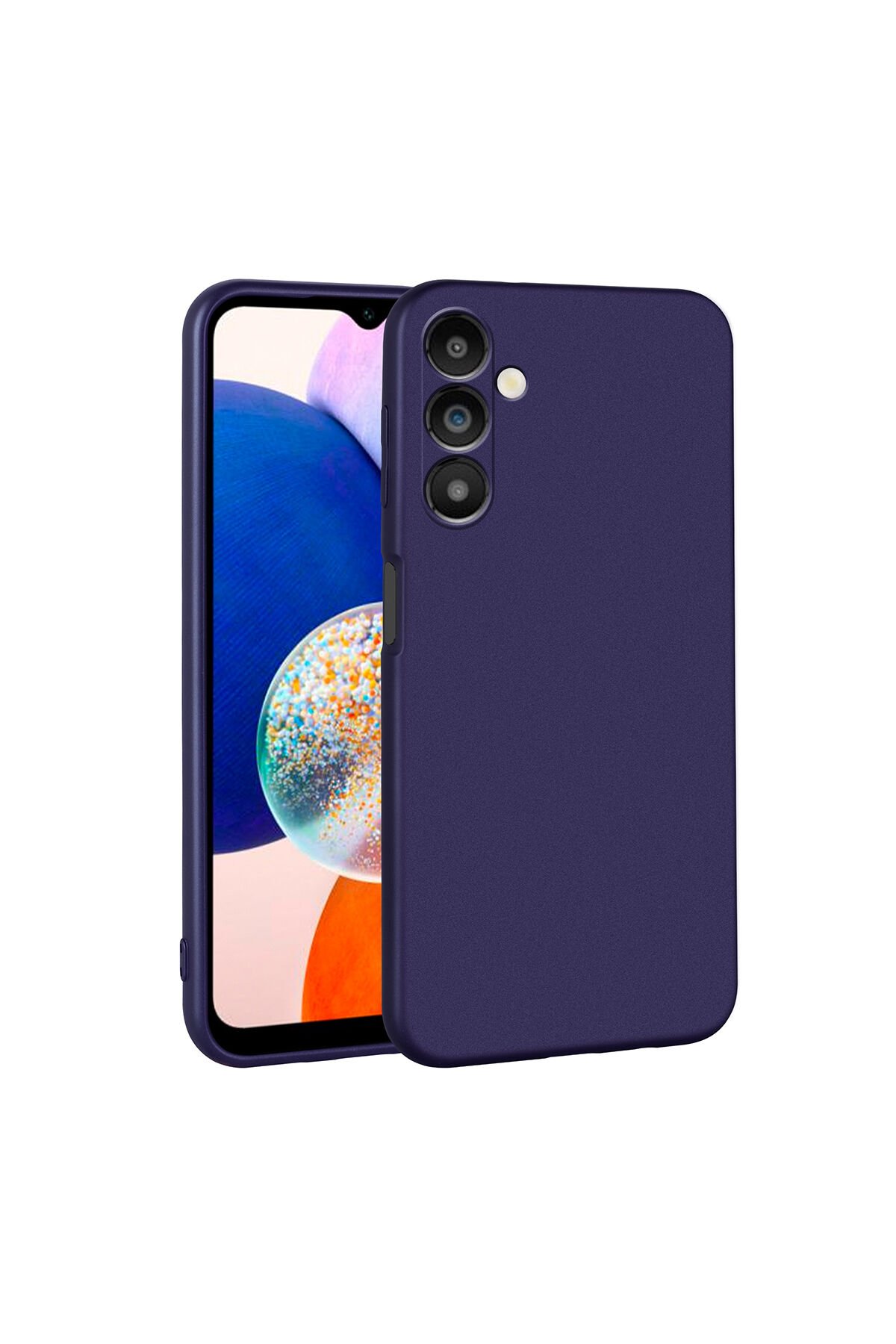 Galaxy A14 Kılıf BSAY Premier Silikon Kapak - Lacivert Lacivert