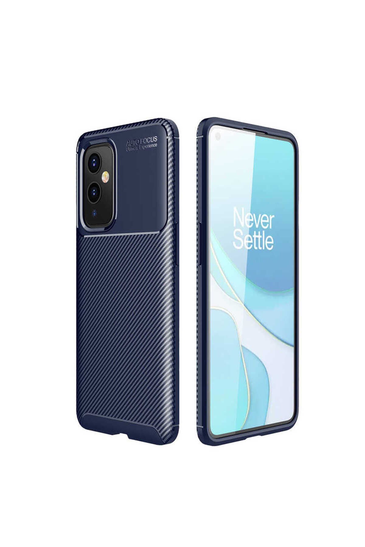 One Plus 9 Kılıf BSAY Negro Silikon Kapak - Lacivert Lacivert