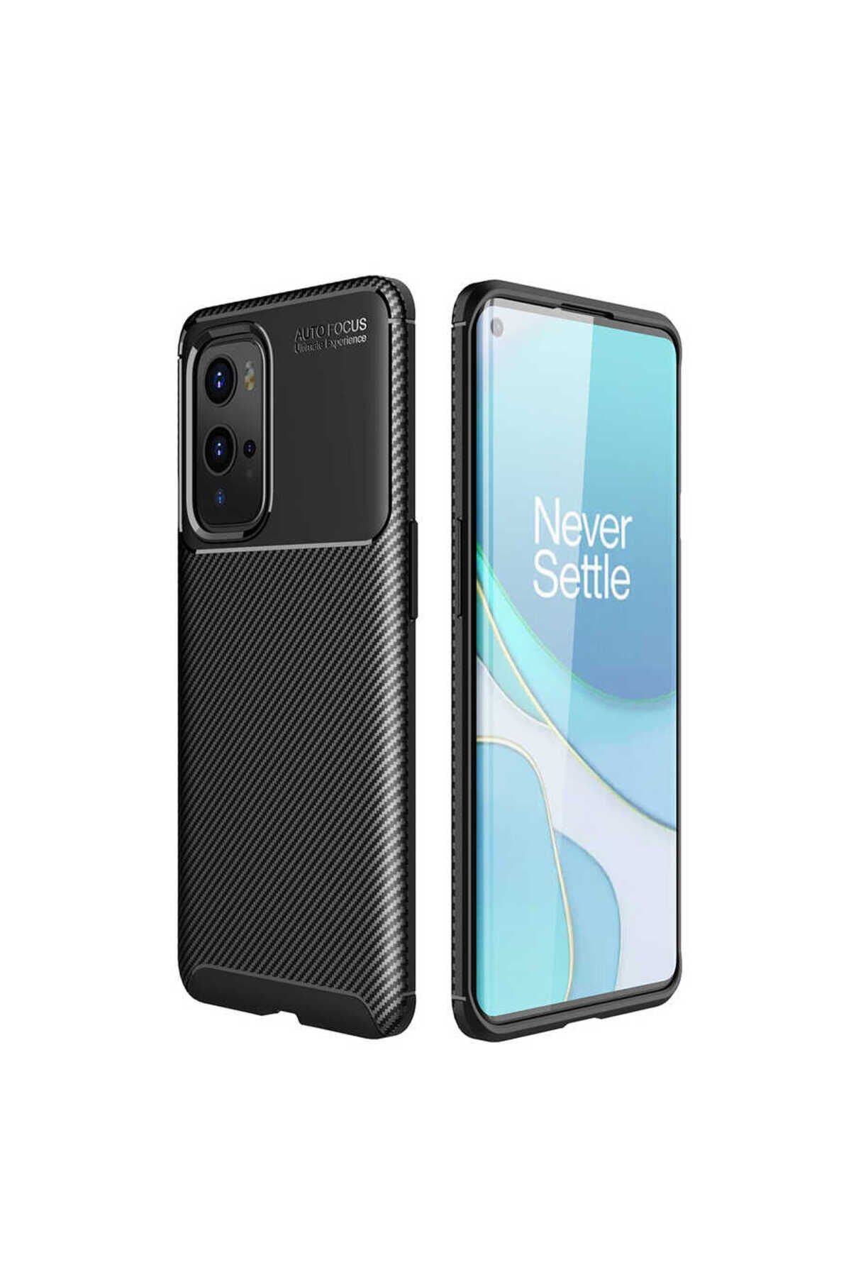 One Plus 9 Pro Kılıf BSAY Negro Silikon Kapak - Lacivert Siyah