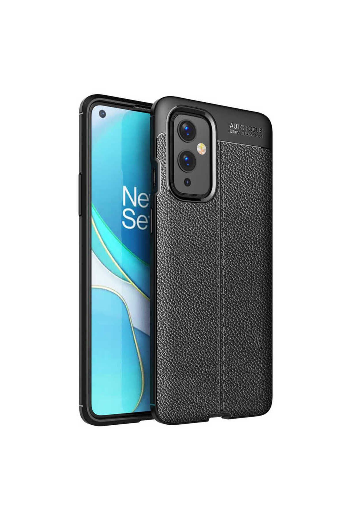 One Plus 9 Kılıf BSAY Niss Silikon Kapak - Lacivert Siyah