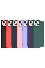 iPhone 15 Plus Uyumlu BSAY LSR Lansman Kılıf-Lila Kırmızı