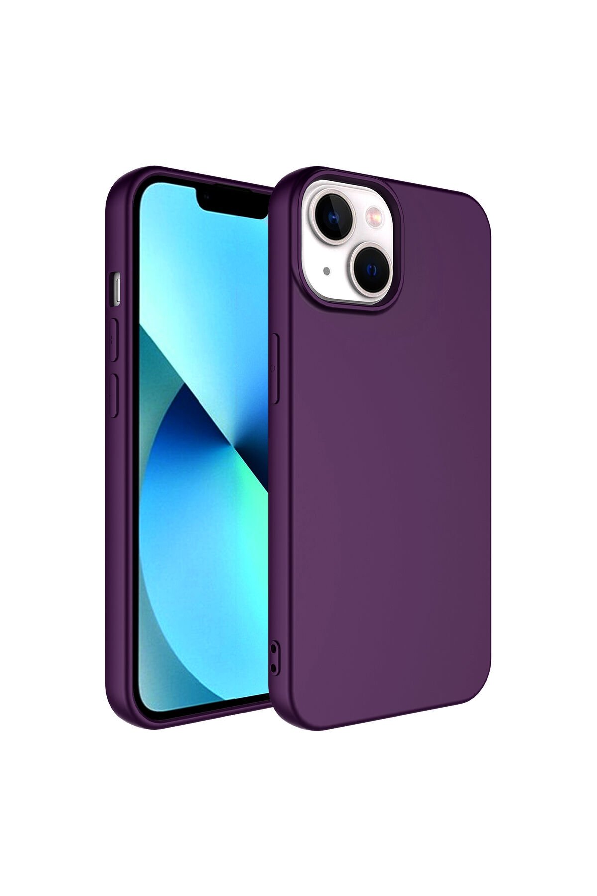 iPhone 14 Uyumlu BSAY LSR Lansman Kılıf-Derin Mor