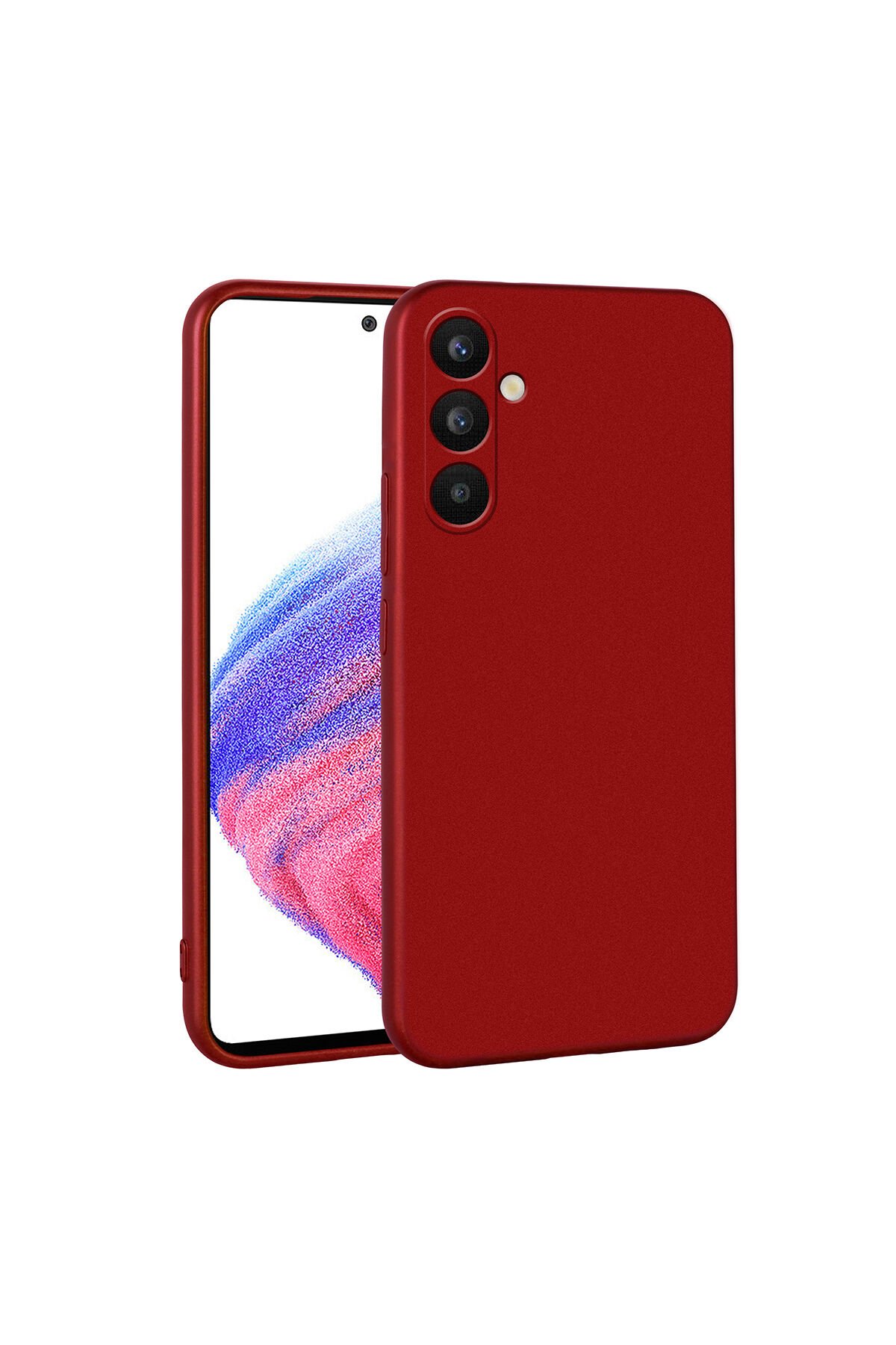 Galaxy A34 Kılıf BSAY Premier Silikon Kapak - Kırmızı Kırmızı