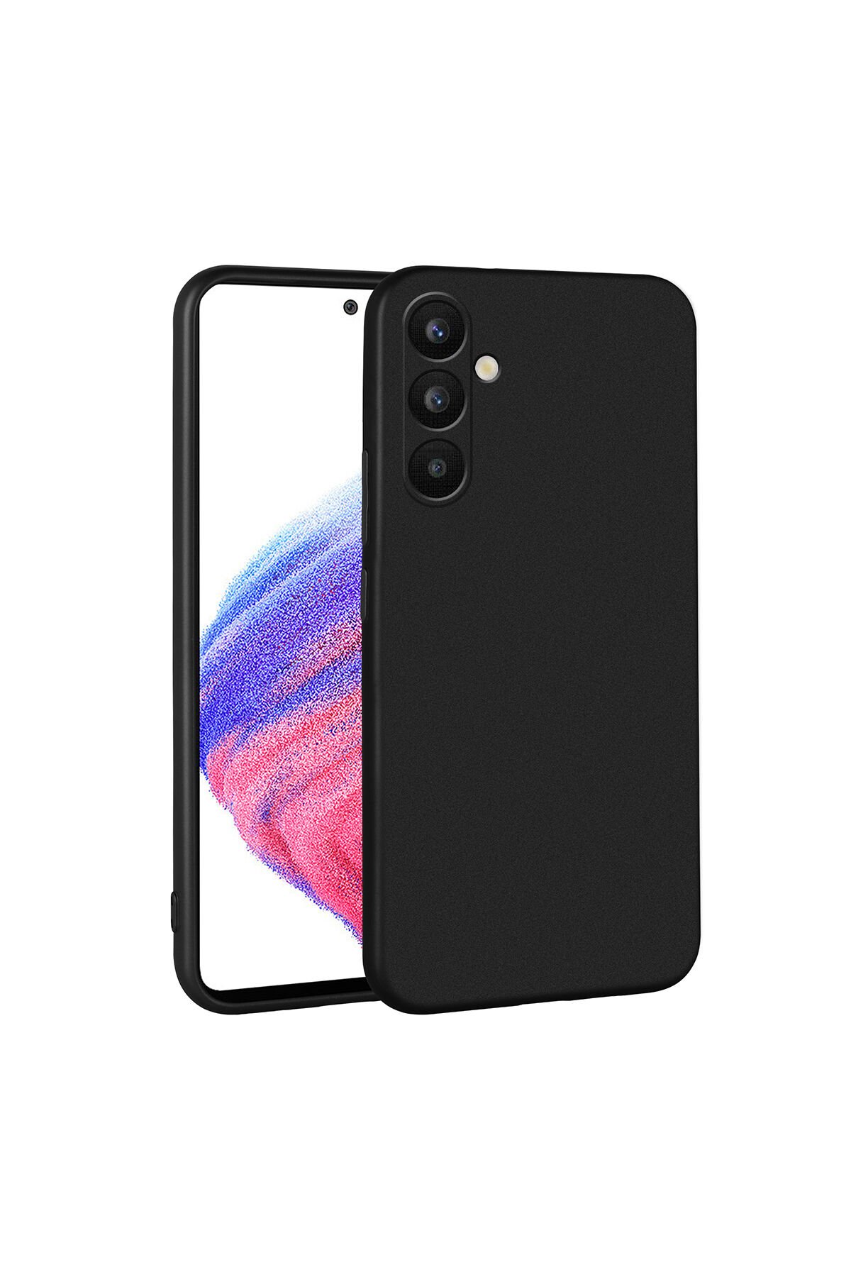 Galaxy A34 Kılıf BSAY Premier Silikon Kapak - Kırmızı Siyah