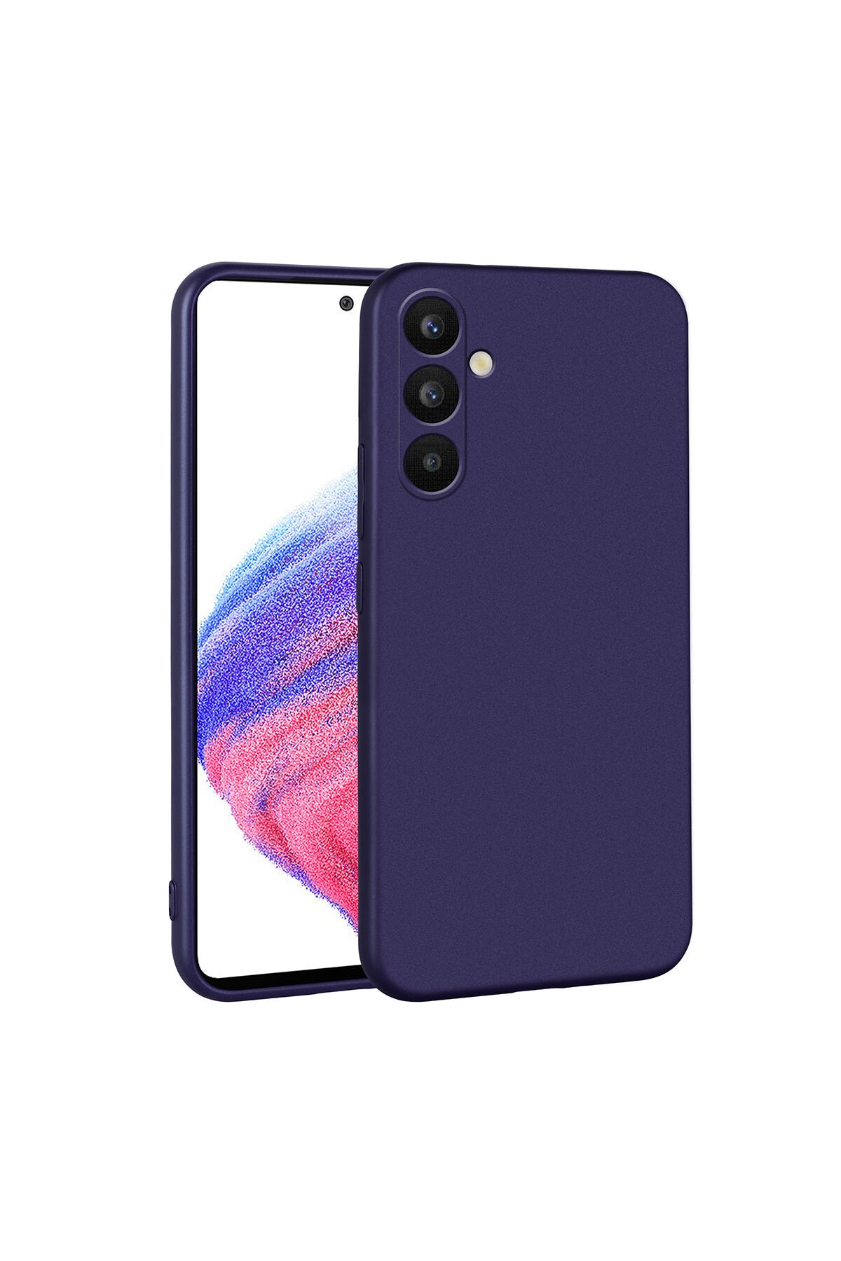 Galaxy A34 Kılıf BSAY Premier Silikon Kapak - Kırmızı Siyah