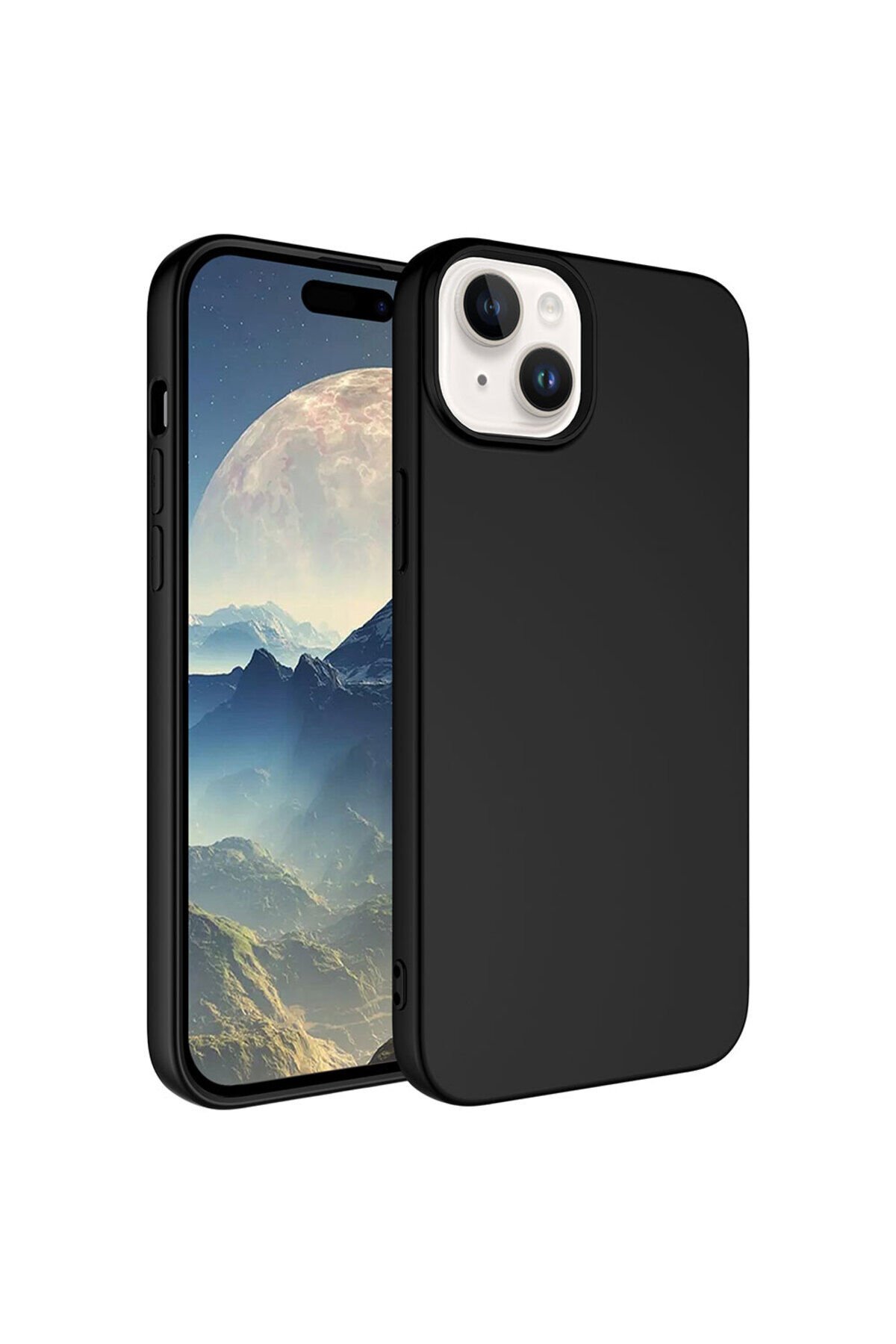 iPhone 15 Plus Uyumlu BSAY LSR Lansman Kılıf-Lila Siyah