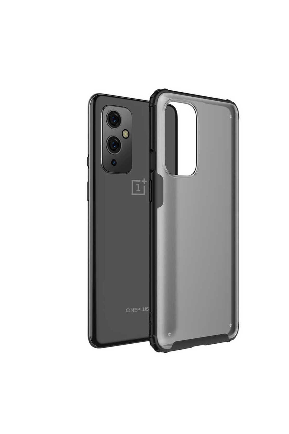 One Plus 9 Kılıf BSAY Volks Kapak - Siyah Siyah