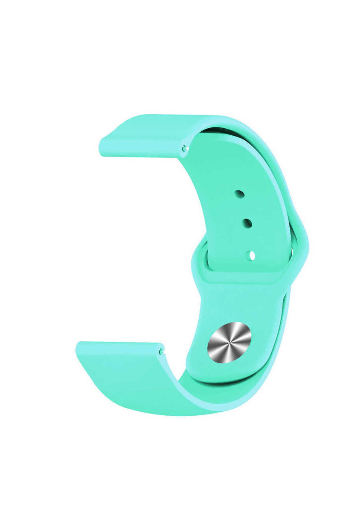 Gear S3 KRD-11 22mm Uyumlu BSAY Kordon-Lacivert Turkuaz