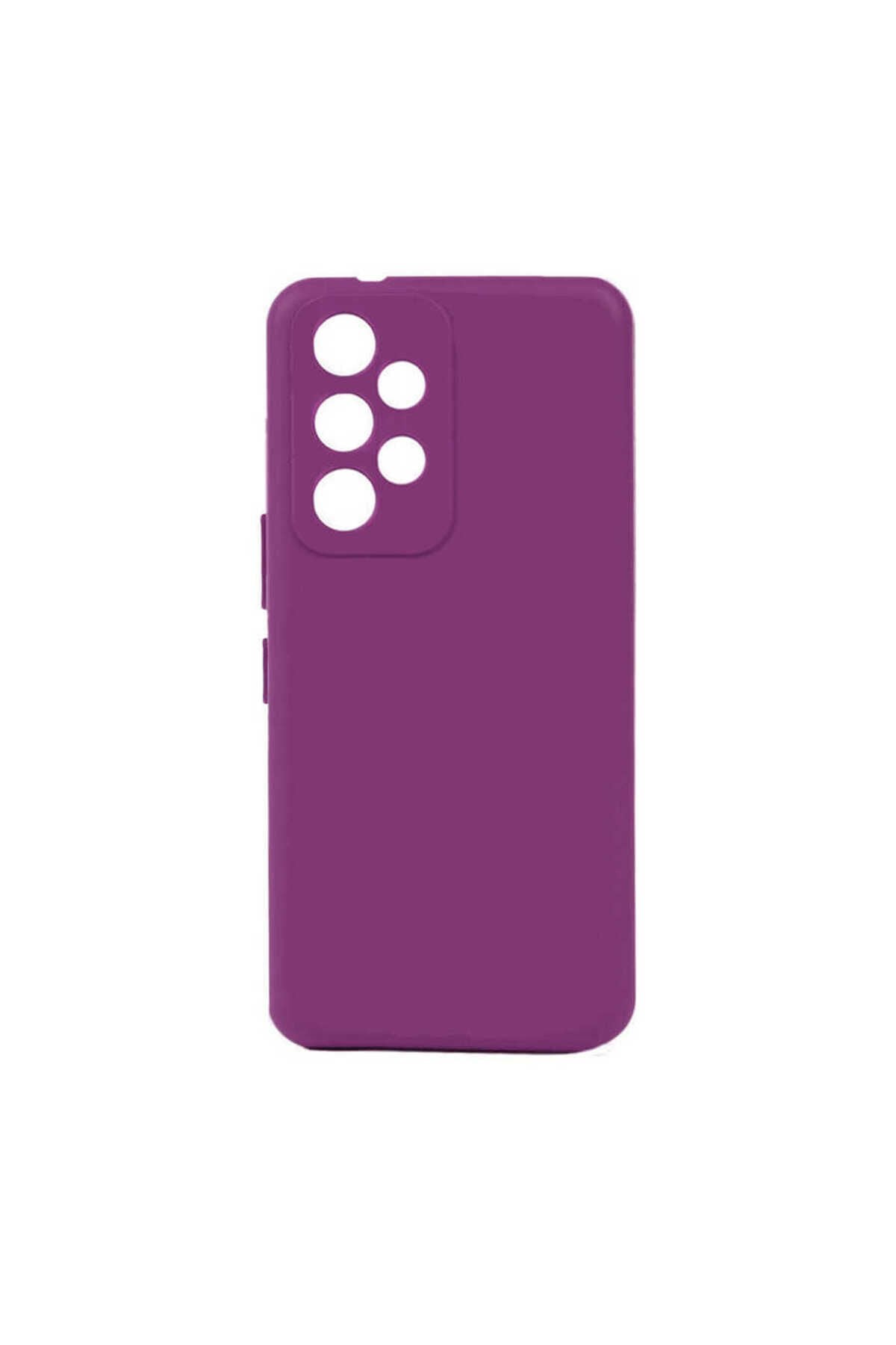 Galaxy A23 Kılıf BSAY Biye Silikon - Mor Mor