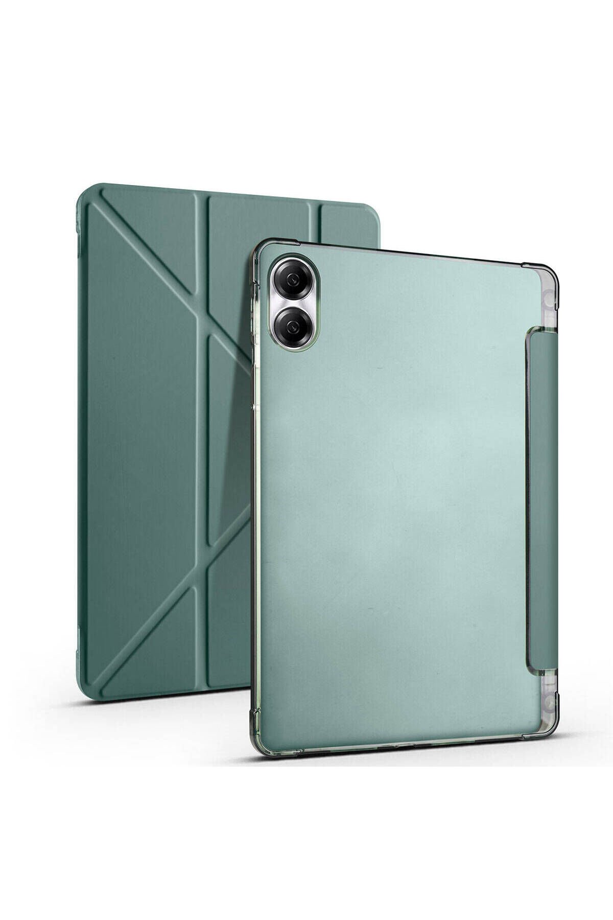 Huawei Honor Pad X8 Pro 11.5' Kılıf BSAY Tri Folding Kalem Bölmeli Standlı Kılıf - Lila Gri