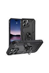 iPhone 16 Pro Kılıf BSAY Vega Kapak-Siyah Siyah
