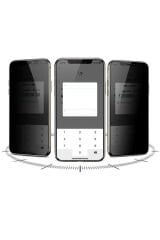 iPhone 15 Plus Uyumlu Davin 5D Privacy Cam BSAY Ekran Koruyucu