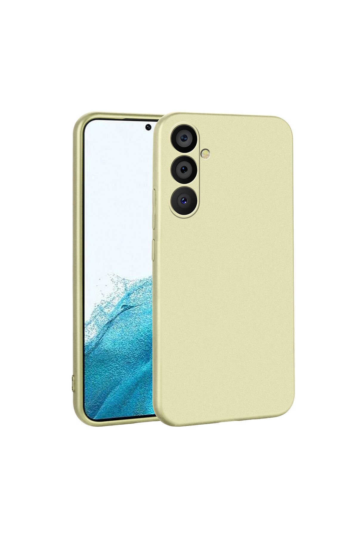 Galaxy A54 Kılıf BSAY Premier Silikon Kapak - Saks Mavi Gold