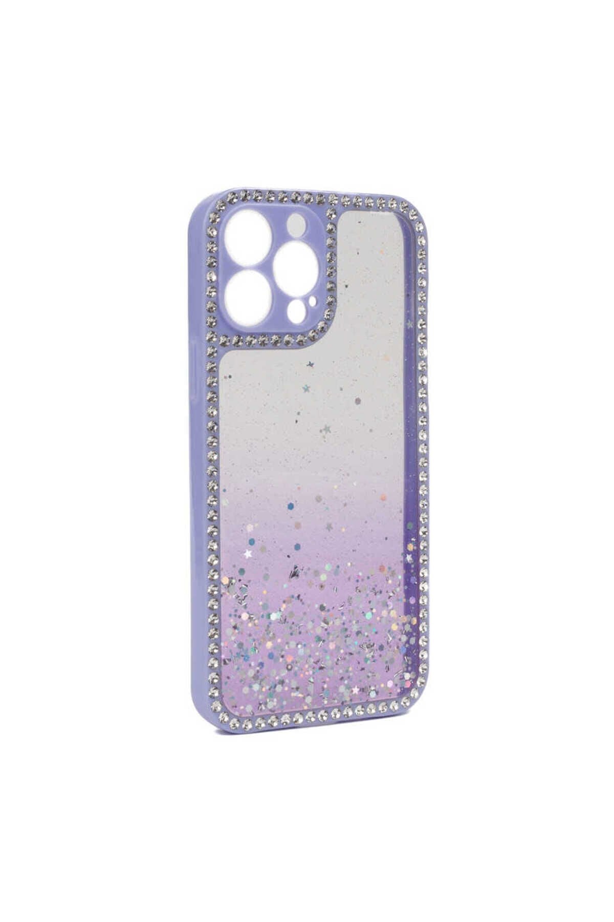 iPhone 13 Pro Max Uyumlu ATA FNSM-i Kılıf-Lila Lila