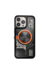 iPhone 15 Pro Kılıf Özelleştirilebilir 3 Fonksiyonlu Bluetooth Bağlantılı Bitmo Lab Bangcase Akıllı Siyah