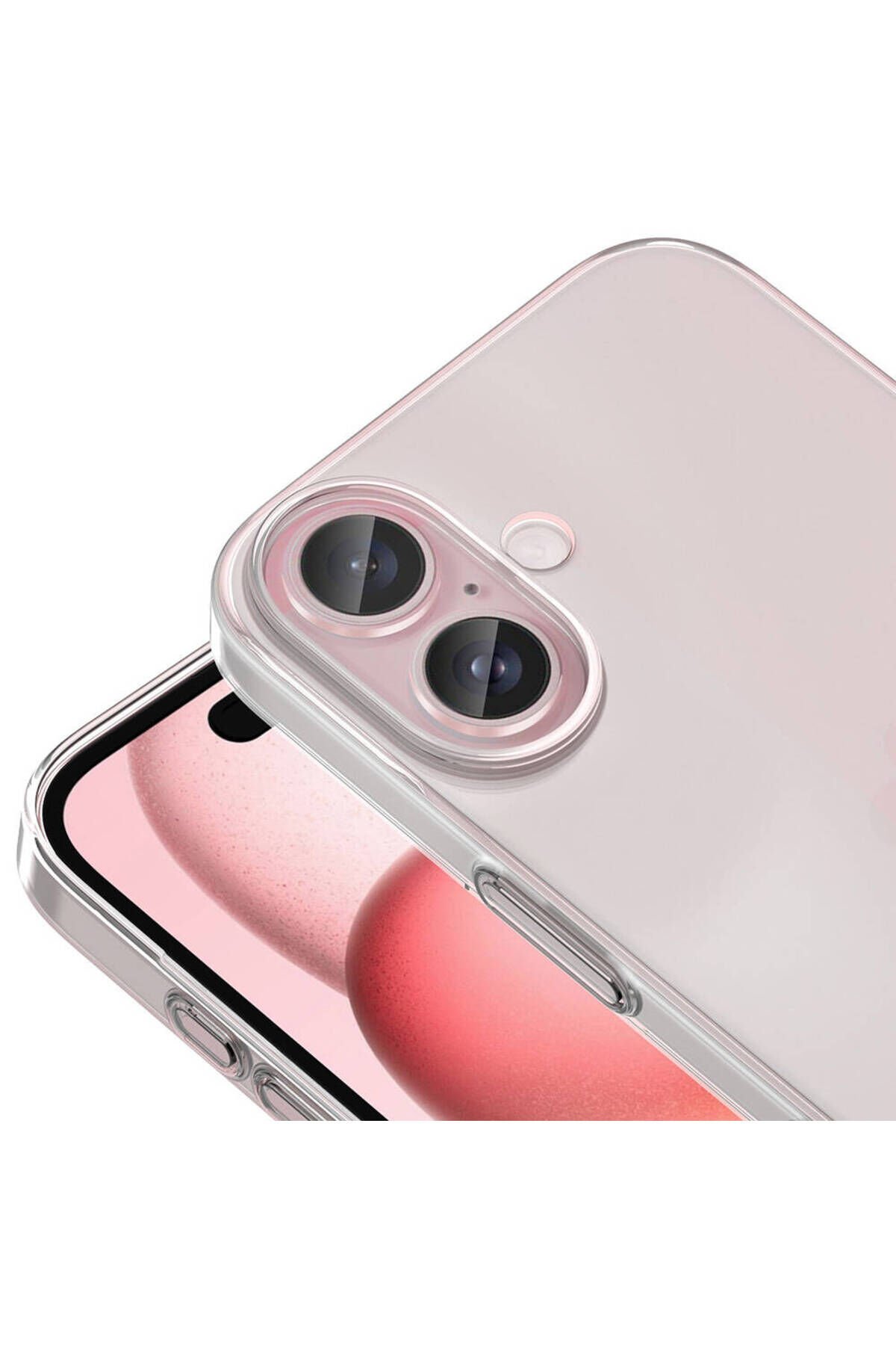 iPhone 16 Plus Kılıf BSAY Droga Kapak-Şeffaf Şeffaf