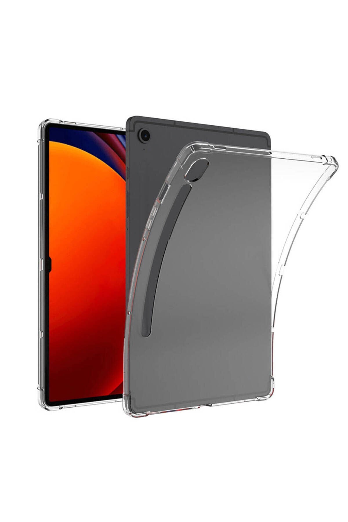 Galaxy Tab S9 FE Kılıf BSAY Tablet Nitro Anti Shock Silikon Kapak - Renksiz Renksiz