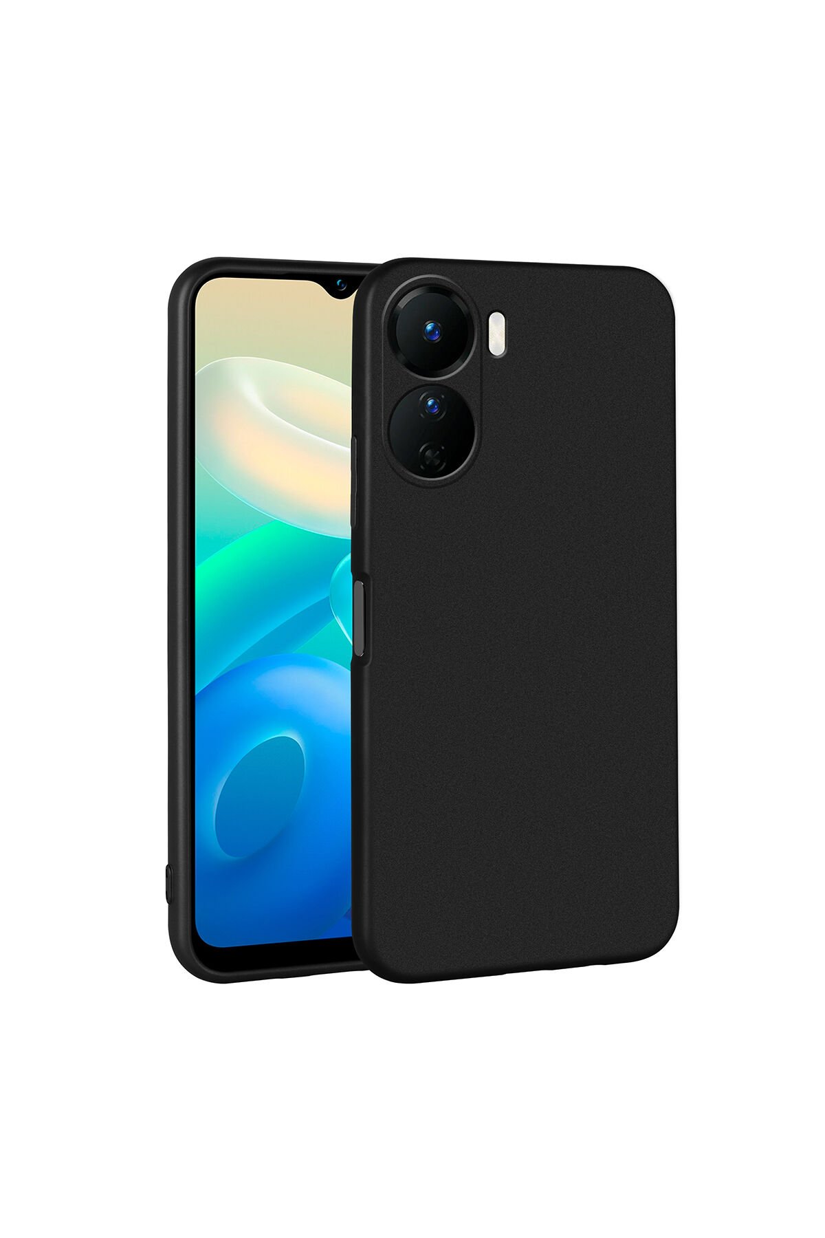 Vivo Y16 Kılıf NXAR Premier Silikon Kapak - Gold Gold