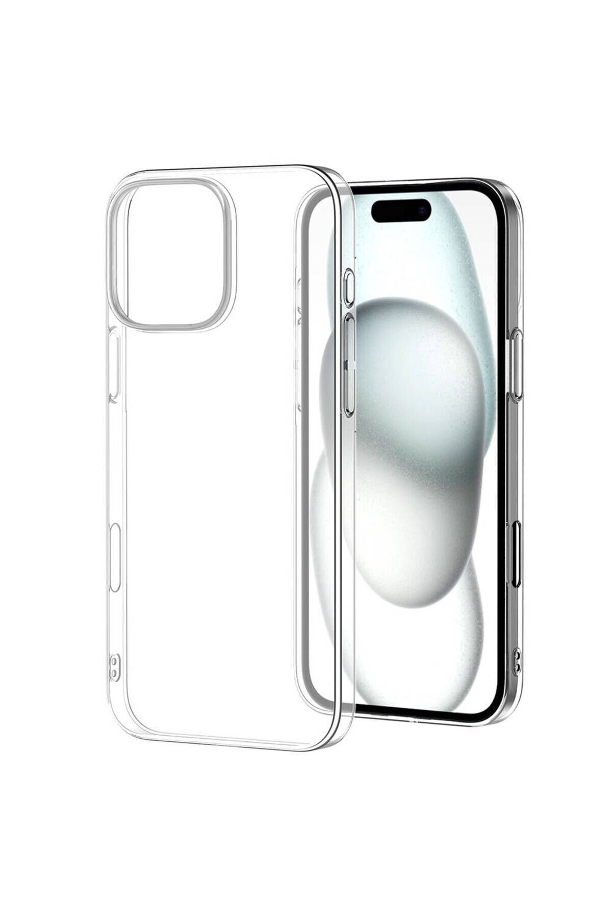 iPhone 16 Pro Max Kılıf BSAY Droga Kapak-Şeffaf Şeffaf