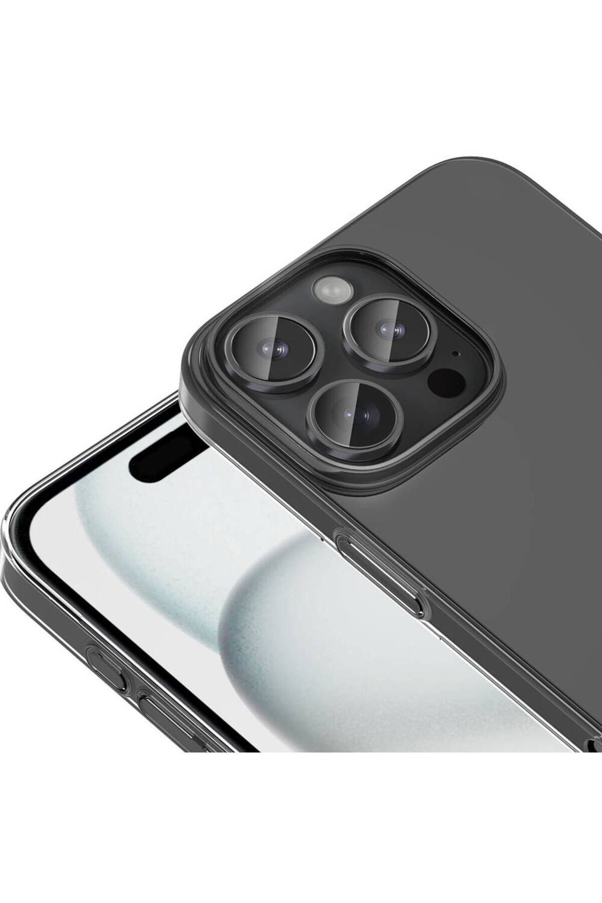 iPhone 16 Pro Max Kılıf BSAY Droga Kapak-Şeffaf Şeffaf