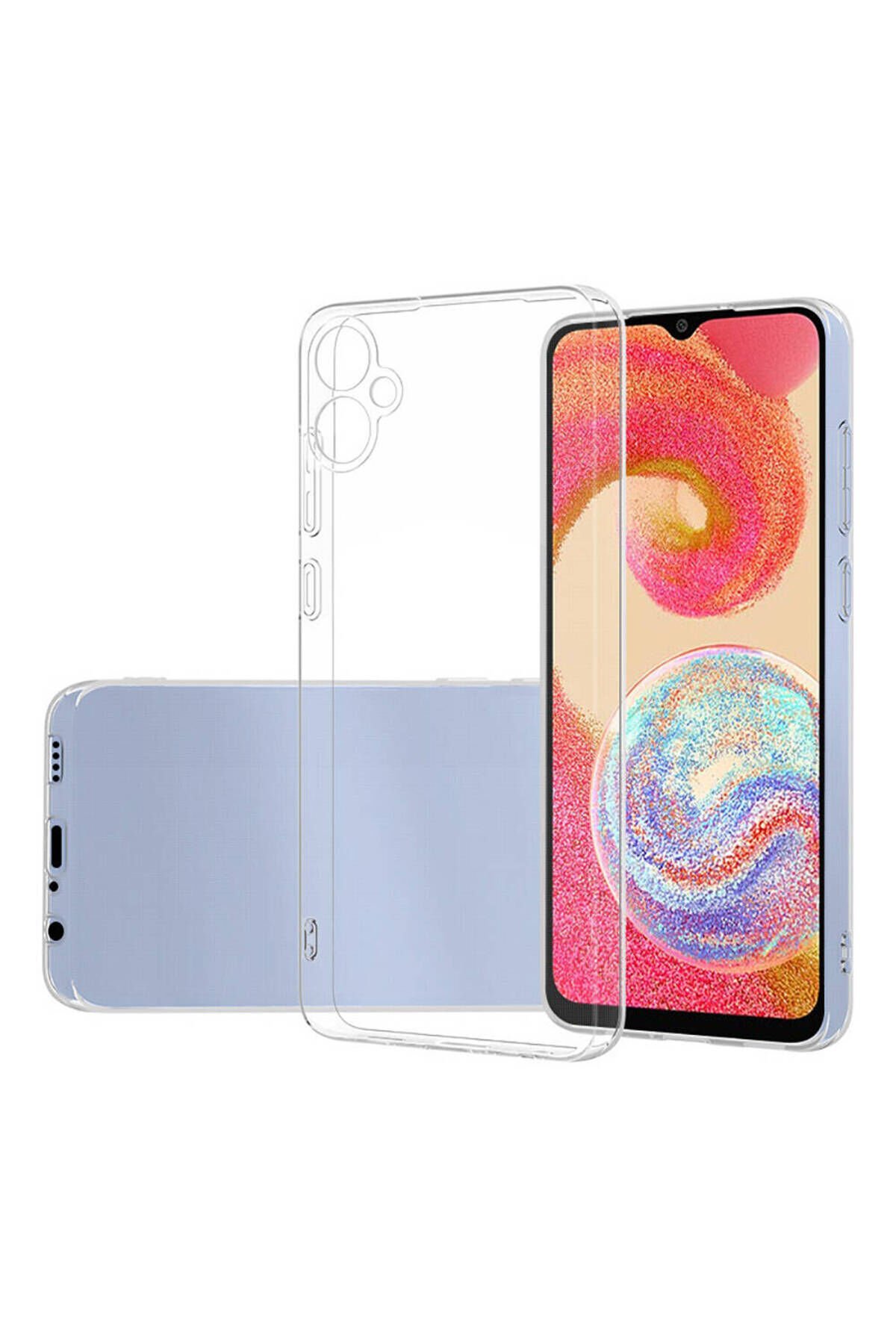 Galaxy A05 Kılıf BSAY Süper Silikon Kapak - Renksiz Renksiz