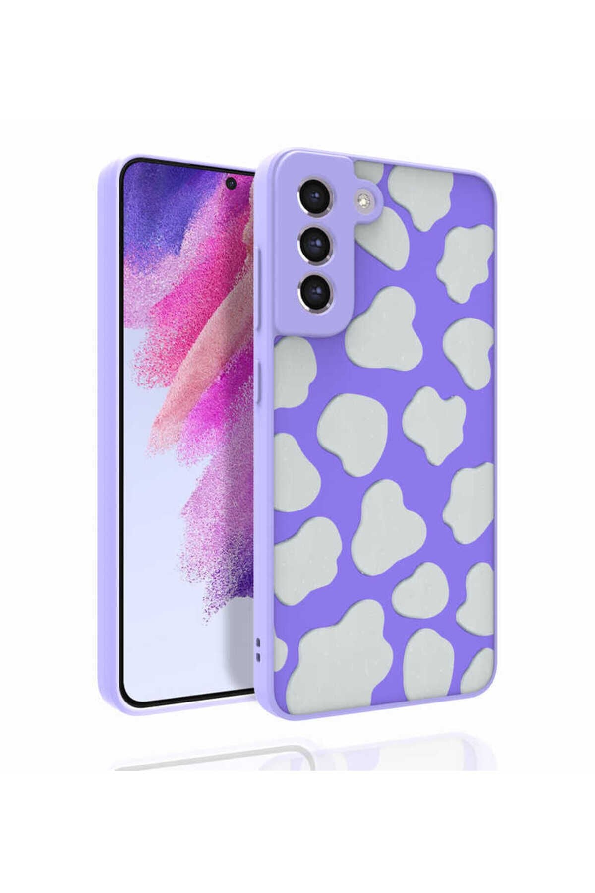 Galaxy S21 FE Uyumlu Desenli Kamera Korumalı Parlak ATA Nora Kılıf-NO3 No6