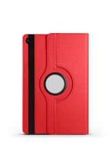 Galaxy Tab A9 SBT Dönebilen Standlı Kılıf - Kırmızı Kırmızı