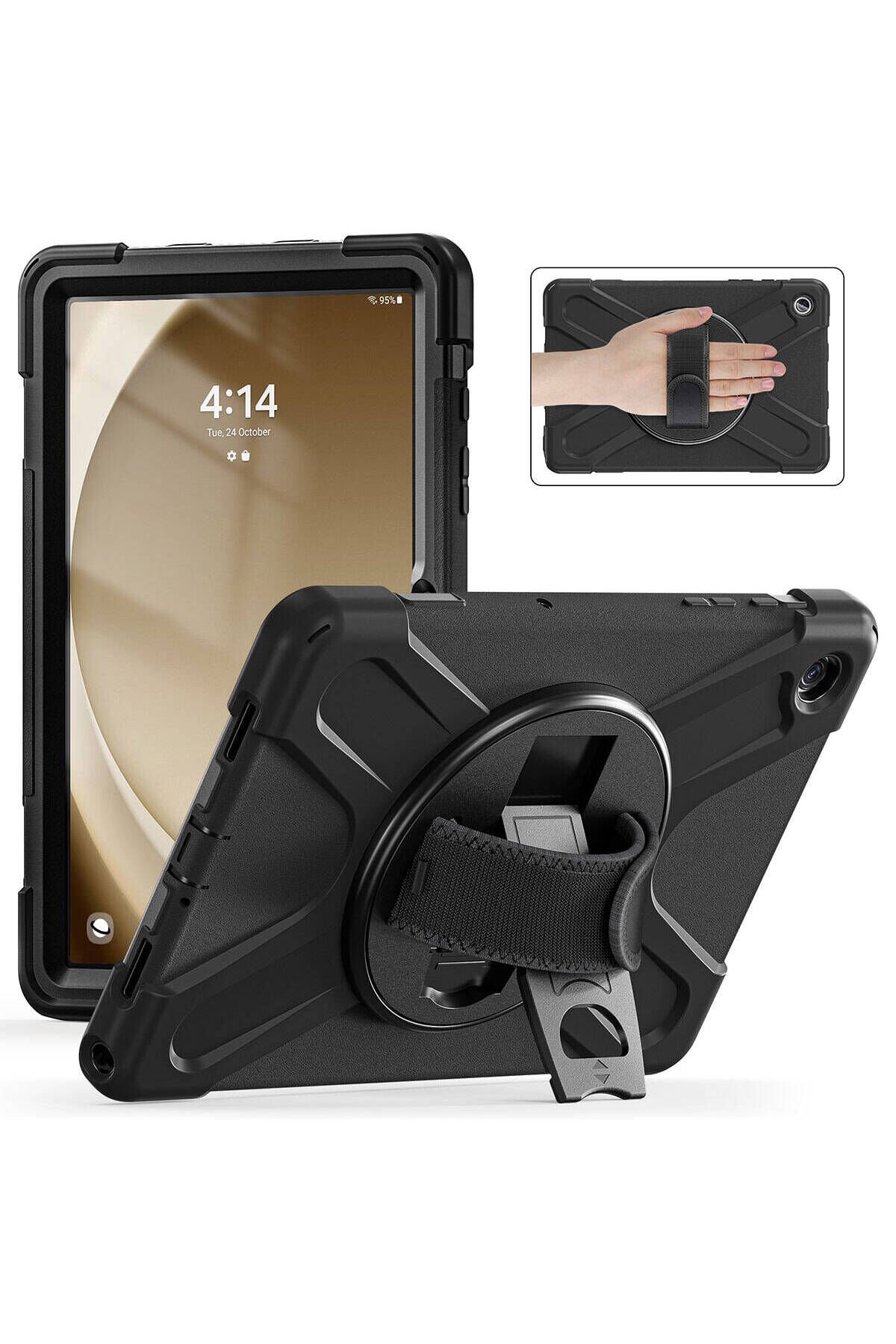 Galaxy Tab A9 Plus BSAY Defender Tablet Silikon - Siyah Siyah