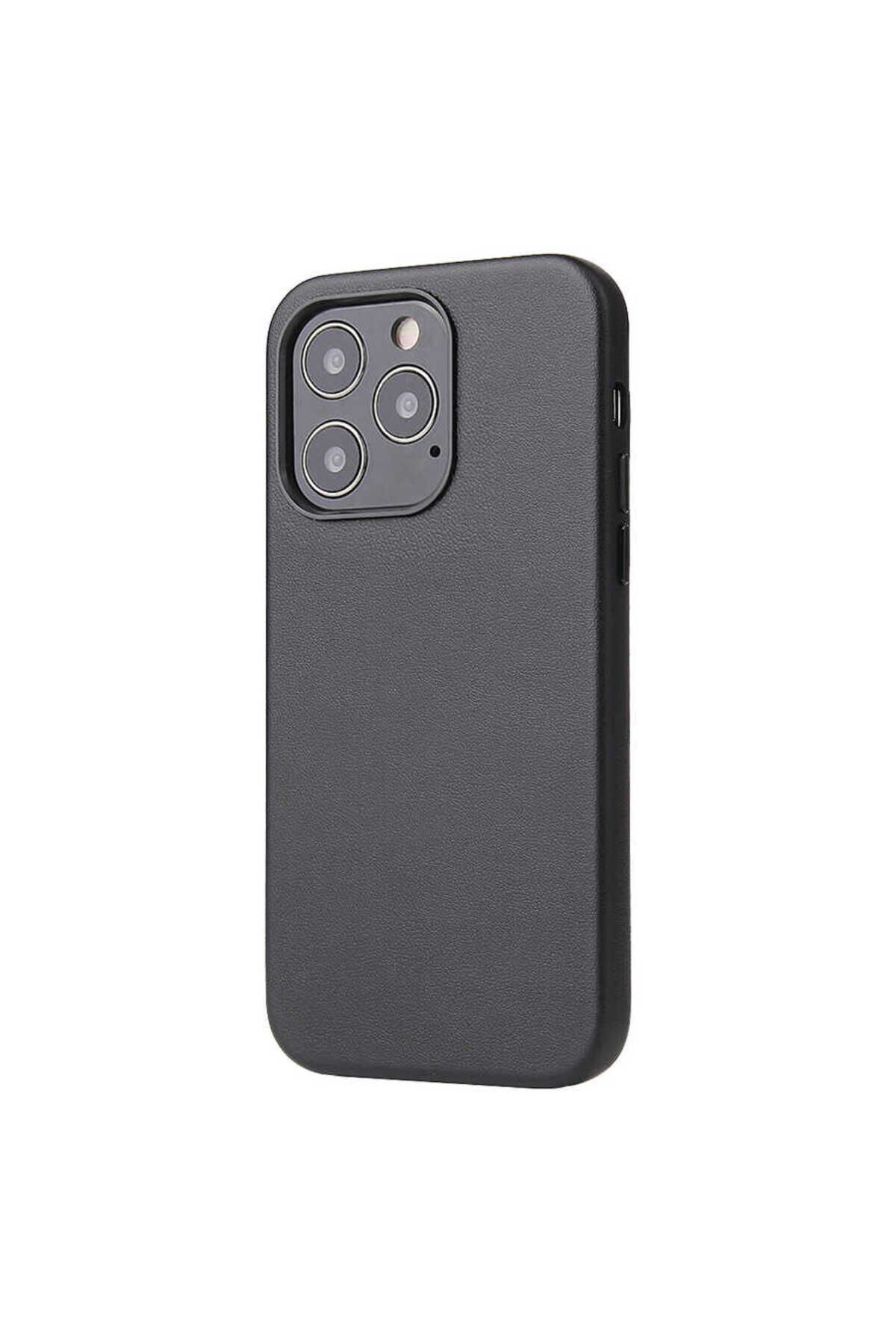 iPhone 13 Pro Uyumlu BSAY Eyzi Kılıf-Kahverengi Siyah