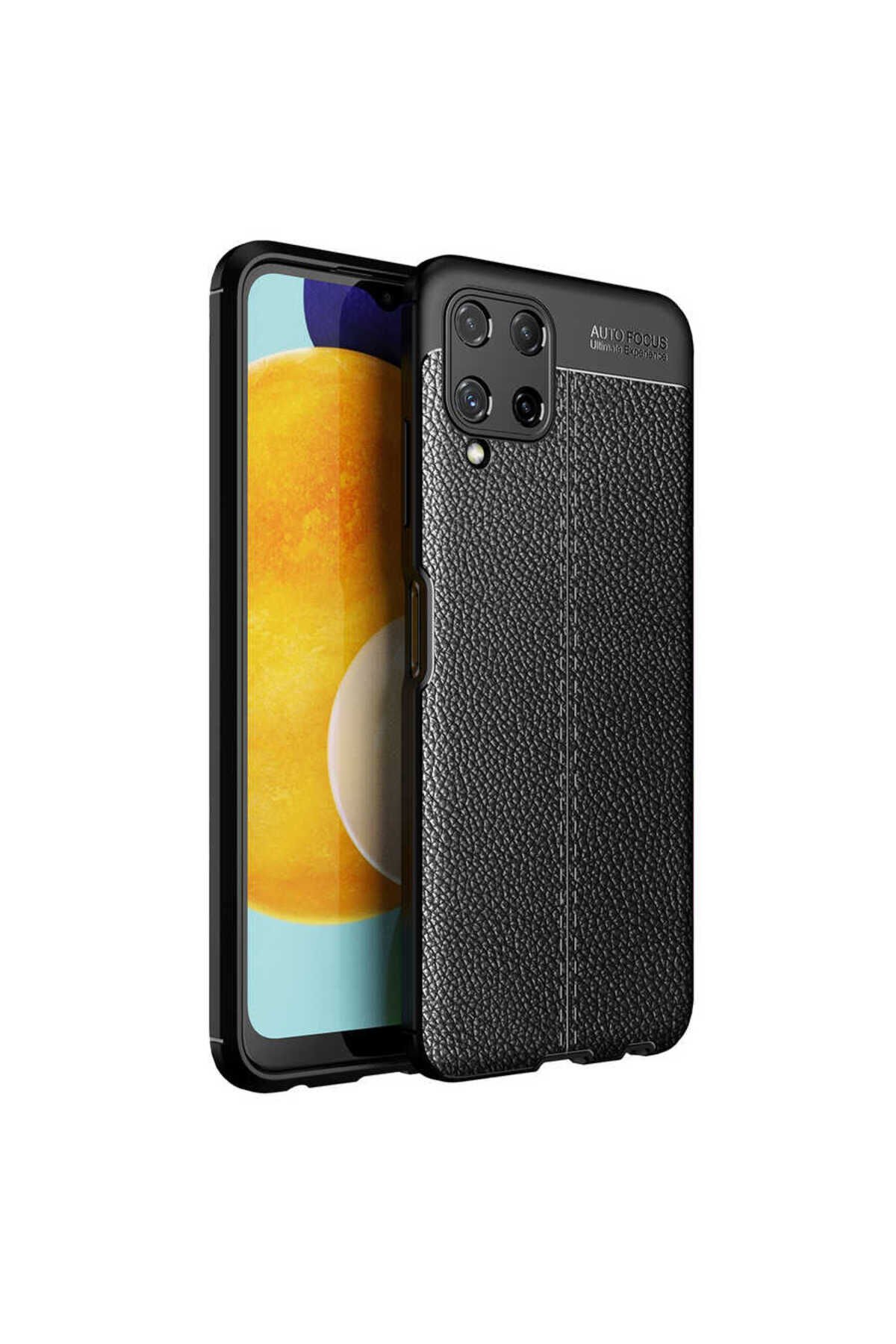 Galaxy A22 4G Kılıf BSAY Niss Silikon Kapak - Siyah Siyah