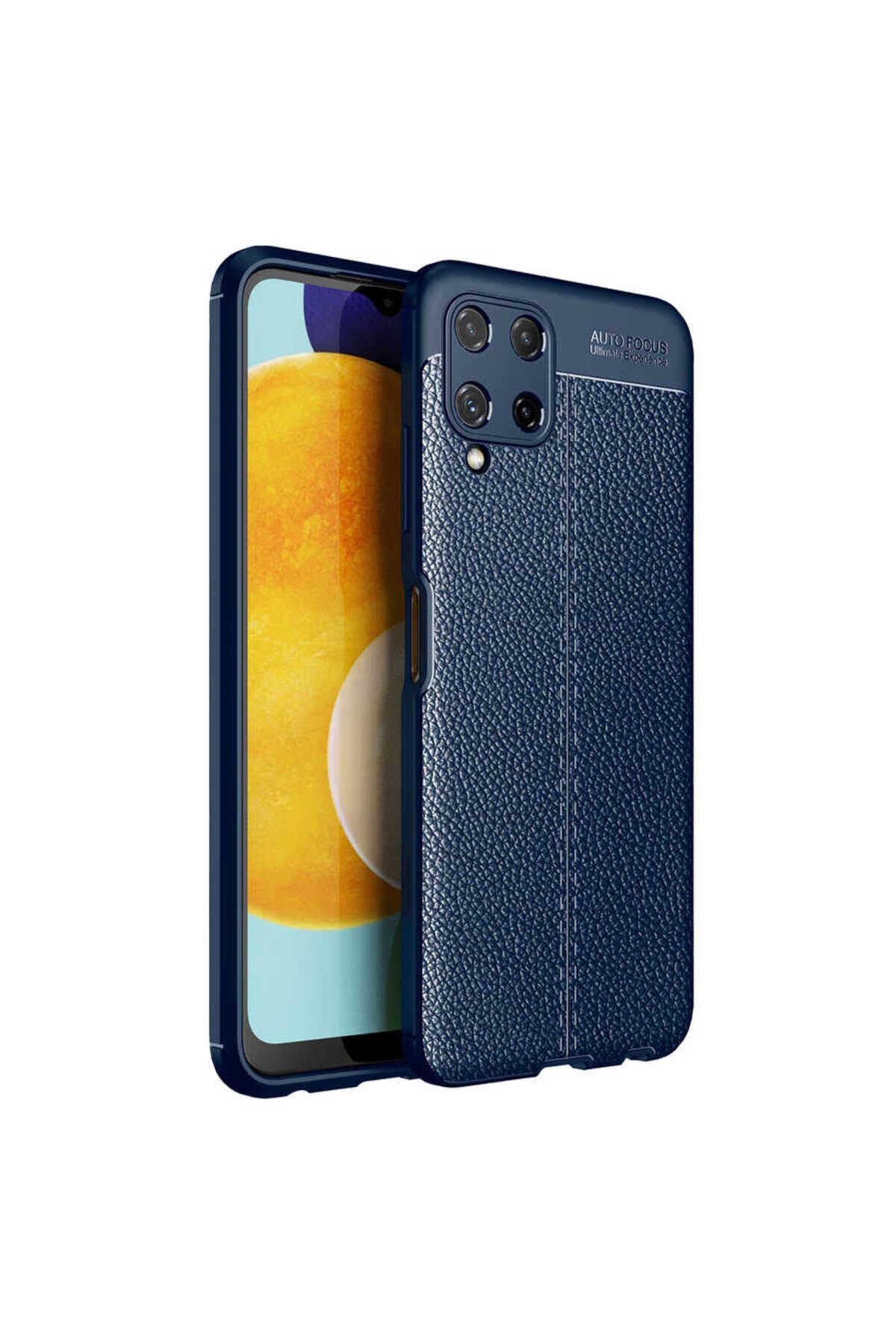 Galaxy A22 4G Kılıf BSAY Niss Silikon Kapak - Siyah Lacivert