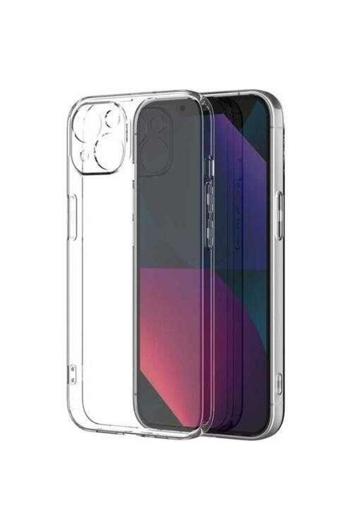 iPhone 13 Uyumlu Şeffaf Sert PC BSAY Vayt Kılıf-Renksiz