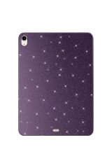 iPad 10.9 2022 (10.Nesil) Parlak Simli Görünümlü Tablet Koton Kılıf - Derin Mor Derin Mor